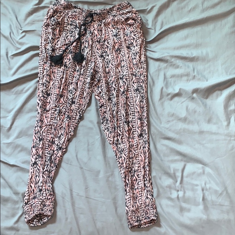 S Patterened Jogger Style Pants